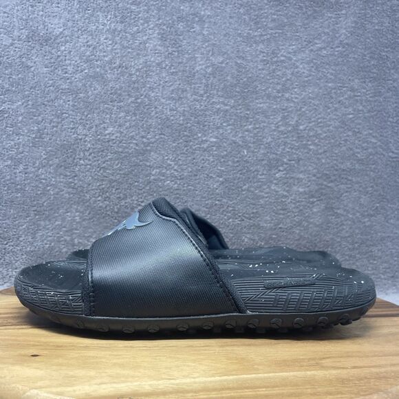Under Armour Project Rock 3 Slides Slip-On Sandals Men\'s Size 8 Black 3026034 main image 4